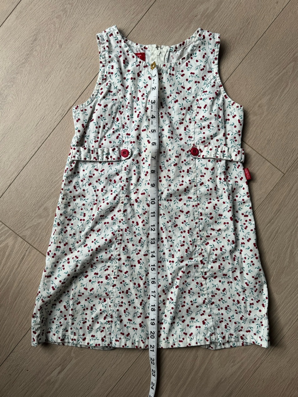 Vintage cotton cherry dress - Picture 3 of 6